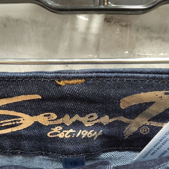 Seven7 Blue Skinny Jeans with Stretch - Picture 2 of 5